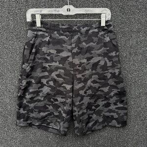 LULULEMON Pace Breaker Linerless 9" Shorts Camo‎ Black Size Small